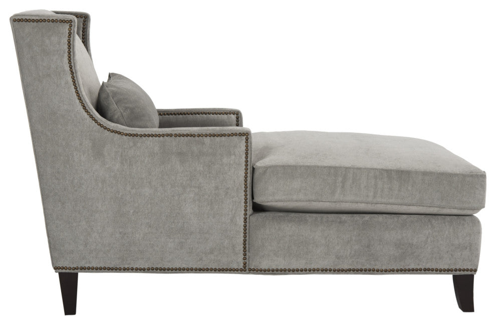 Safavieh Couture Vitali Studded Chaise, Grey