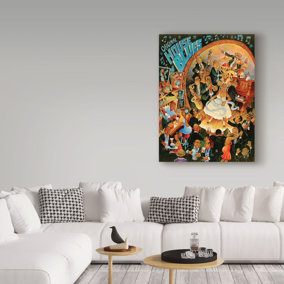 "Original House Of Blues" by Bill Bell, Canvas Art