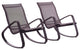 Traveler Rocking Lounge Chair Outdoor Patio Mesh Sling Set of 2