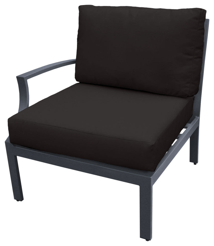 Lexington 3 Piece Outdoor Aluminum Patio Furniture Set 03c Black