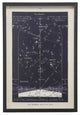 Navy Eastern Star Map 152 For July, Black Shadowbox