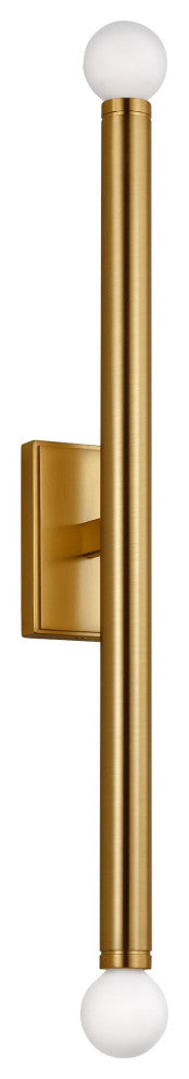 Beckham Modern Large Single Sconce, Burnished Brass