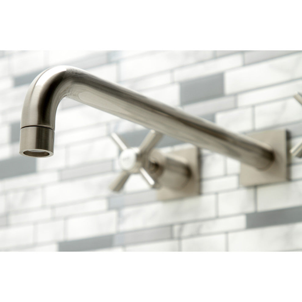 KS6048ZX Wall Mount Tub Faucet, Brushed Nickel