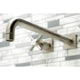 KS6048ZX Wall Mount Tub Faucet, Brushed Nickel