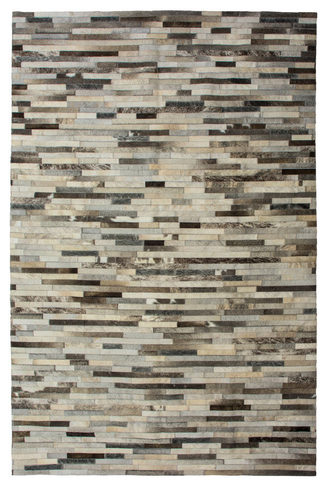 Cowhide Patchwork Rug, Miotaur, Infuse, 5'x8'