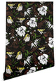 Deny Designs Marta Barragan Camarasa Paisley Garden Wallpaper, Black, 2''x8''