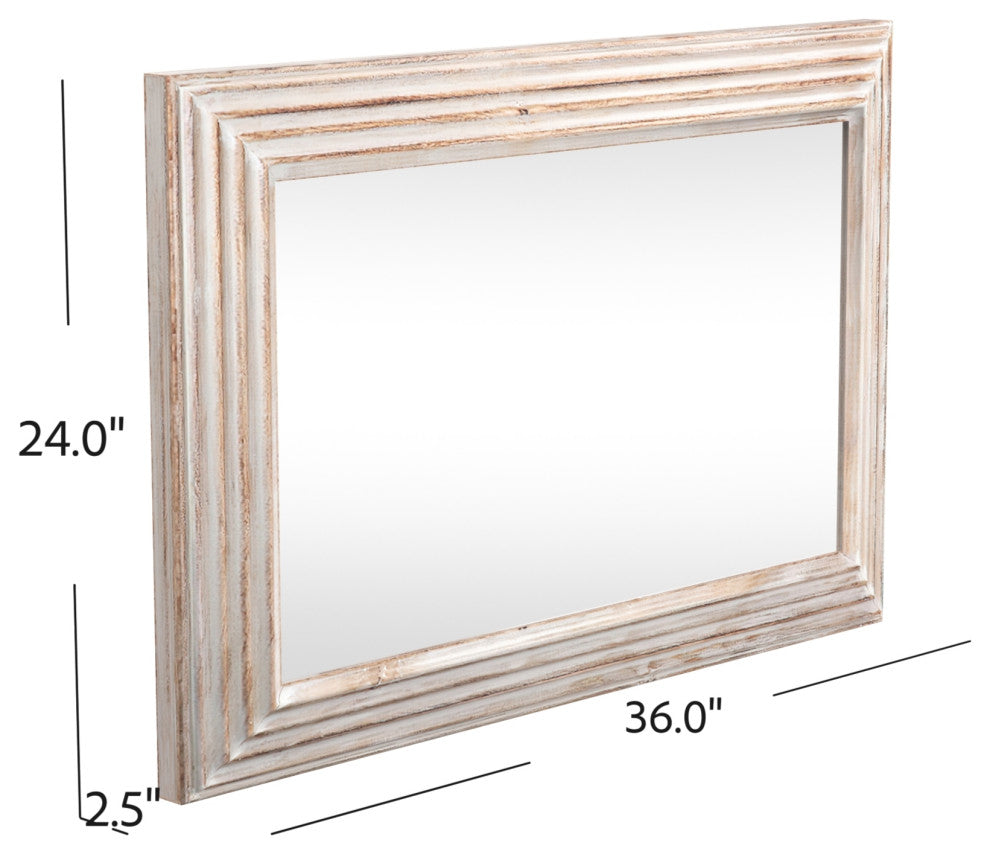Prichard Wall Mirror - White Burnt