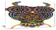 "Funny Owl" Animal Digital Canvas Print, 40"x20"