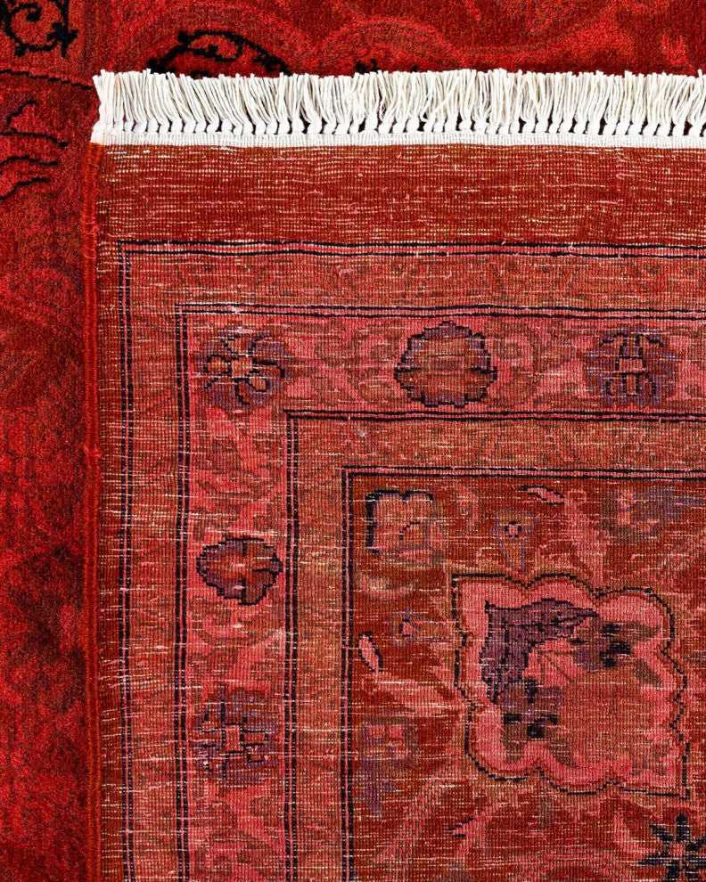 Fine Vibrance, One-of-a-Kind Hand-Knotted Area Rug Orange, 9'0"x11'10"