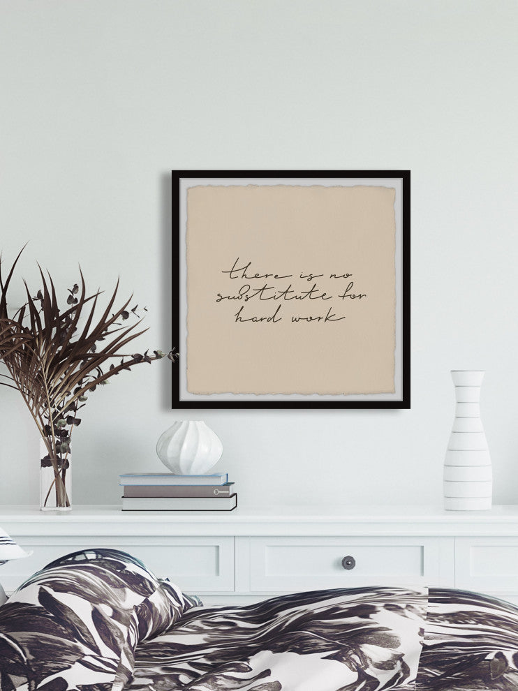 "No Substitute" Framed Painting Print, 12x12
