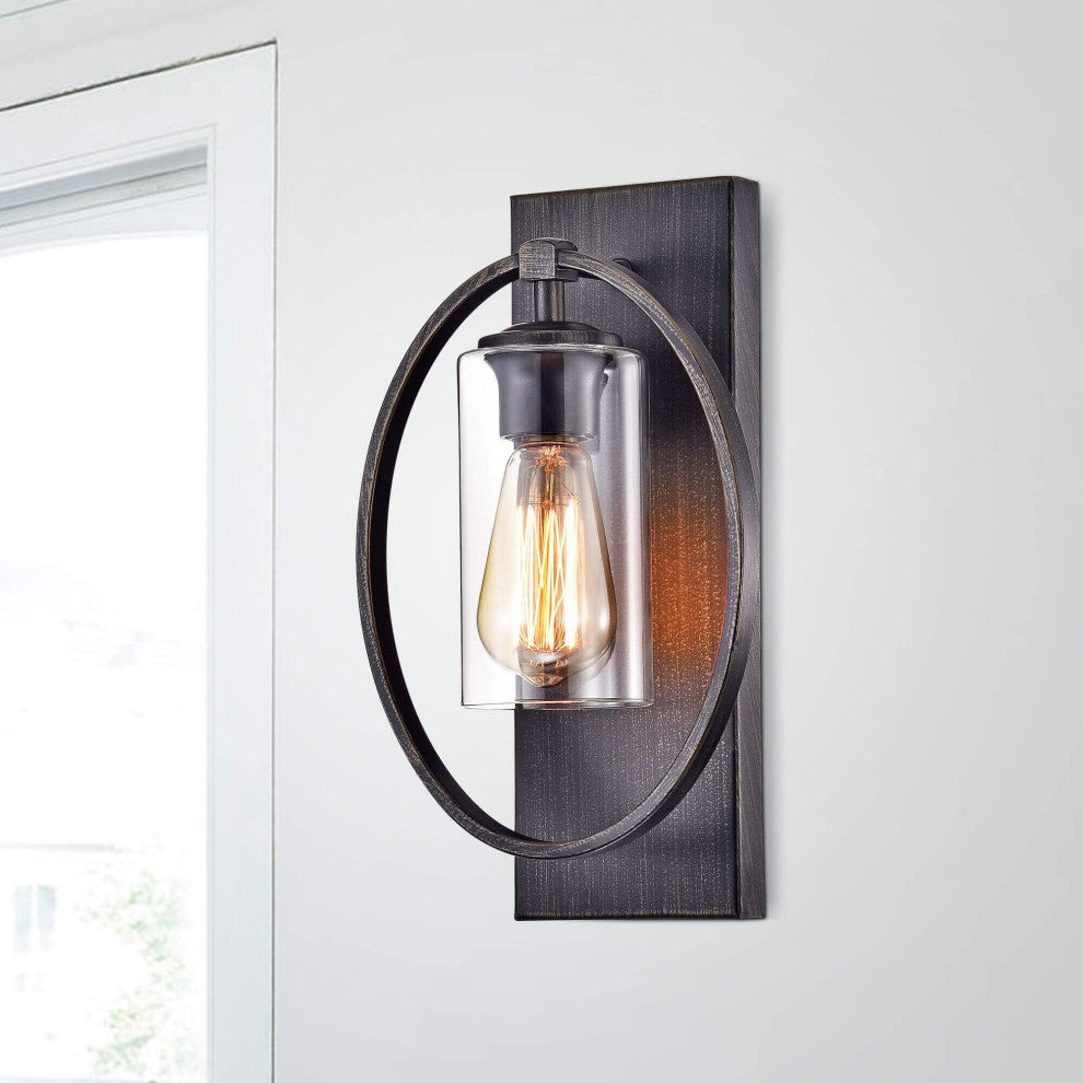 Astrid Wall Sconce with Clear Glass Shade