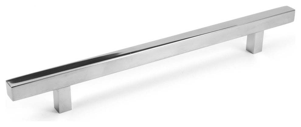Celeste Pi Square Bar Pull Cabinet Handle Polished Chrome Stainless, 7"x10"
