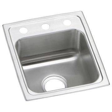 PSR15171 Celebrity Stainless Steel 15" x 17-1/2" Drop-in Bar Sink 1 Hole