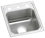 PSR15171 Celebrity Stainless Steel 15" x 17-1/2" Drop-in Bar Sink 1 Hole