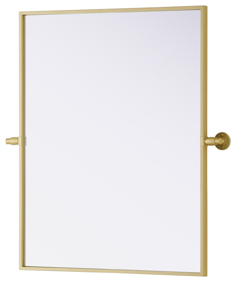 Home Living 24x30 Pivot Mirror, Brass