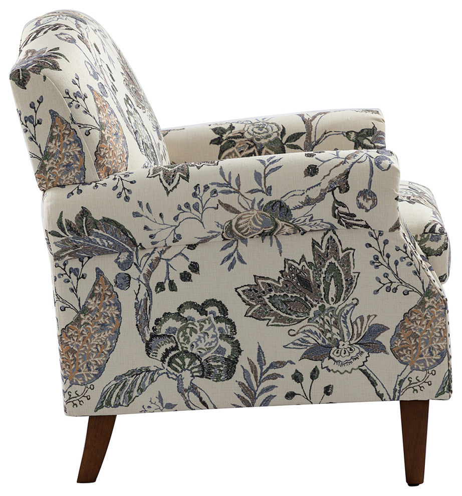 Comfy Armchair With Nailhead Trims Set of 2, Gray