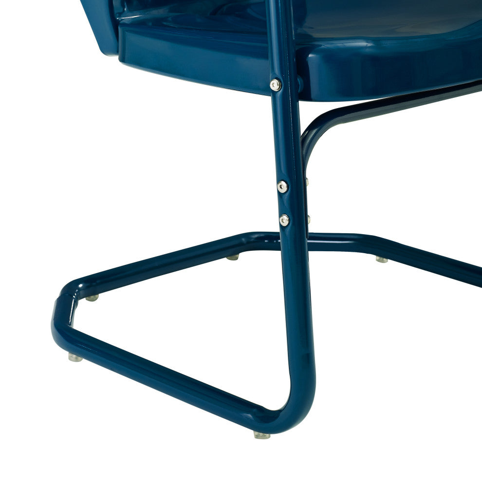 Ridgeland 3-Piece Outdoor Bistro Set, Navy Gloss