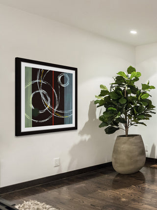 "Circle Swirl" Framed Art Print