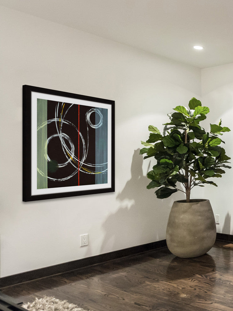 "Circle Swirl" Framed Art Print