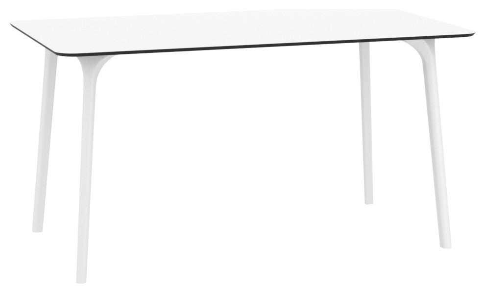 Compamia Maya Rectangle Outdoor Table, White