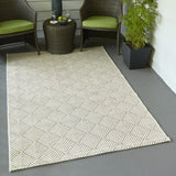 Como COM-3 Indoor Outdoor Rug, Beige, 2'x6' Runner