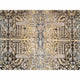 Honey Brown, Silk With Textured Wool, Hand Knotted, Oriental Rug, 9'2" x 12'0"