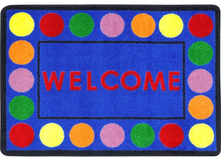 Kid Essentials Rug, Lots of Dots, Multicolored, 2'8x3'10