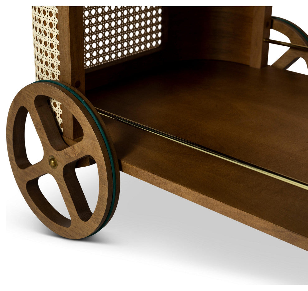 Dinda Bar Cart, Pecan