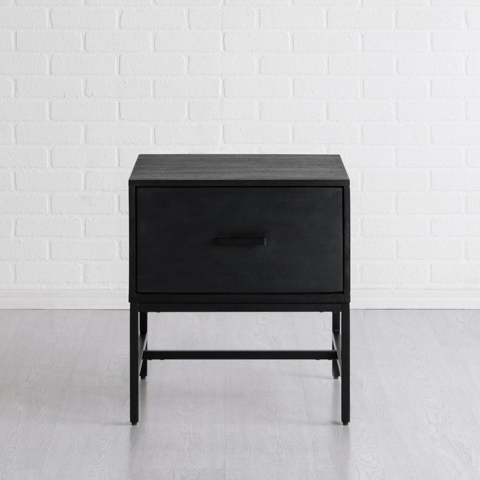 Eden Night Stand Table, Black