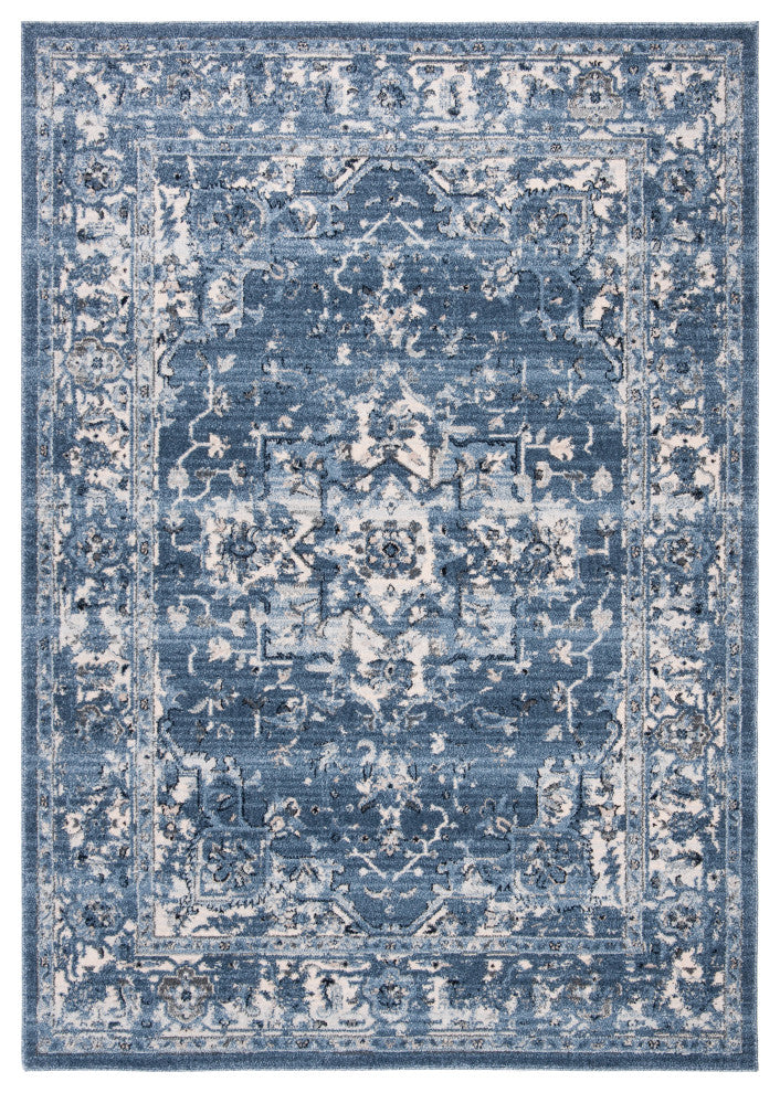 Safavieh Charleston Collection CHL411N Rug, Navy/Creme, 2' X 5'