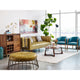 Retro Radcliffe Leather Ottoman Green - Green