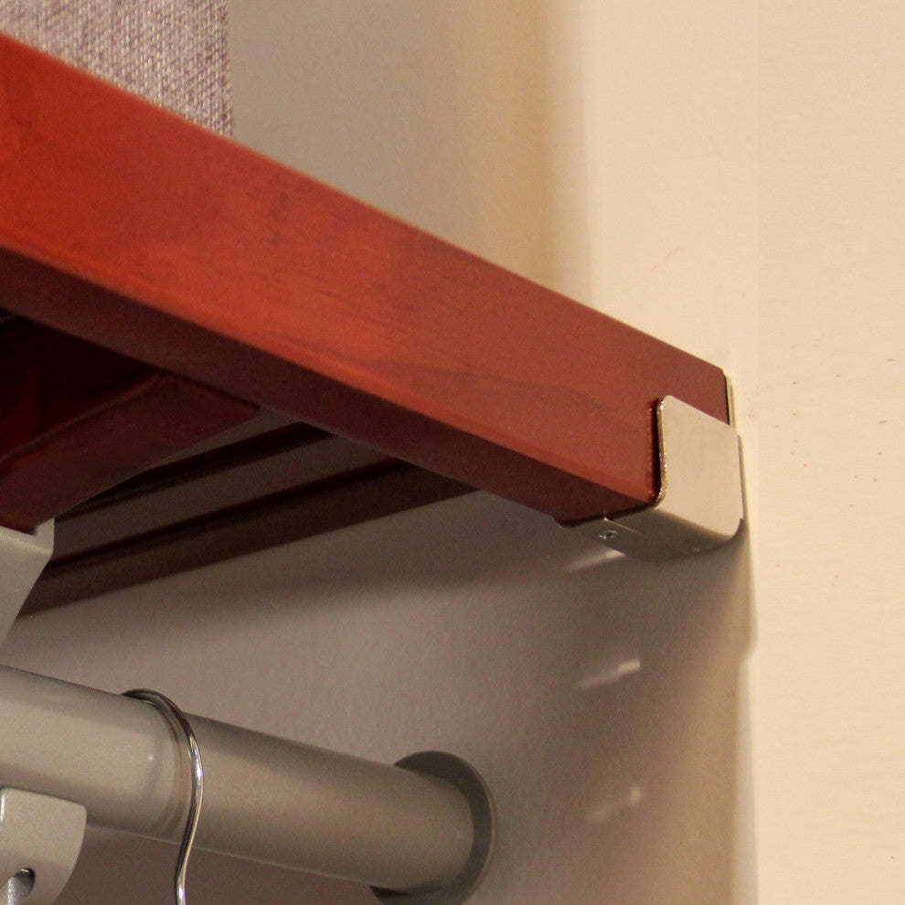 Solid Wood Walk-In Closet Organizer with hanging, Red Mahogany