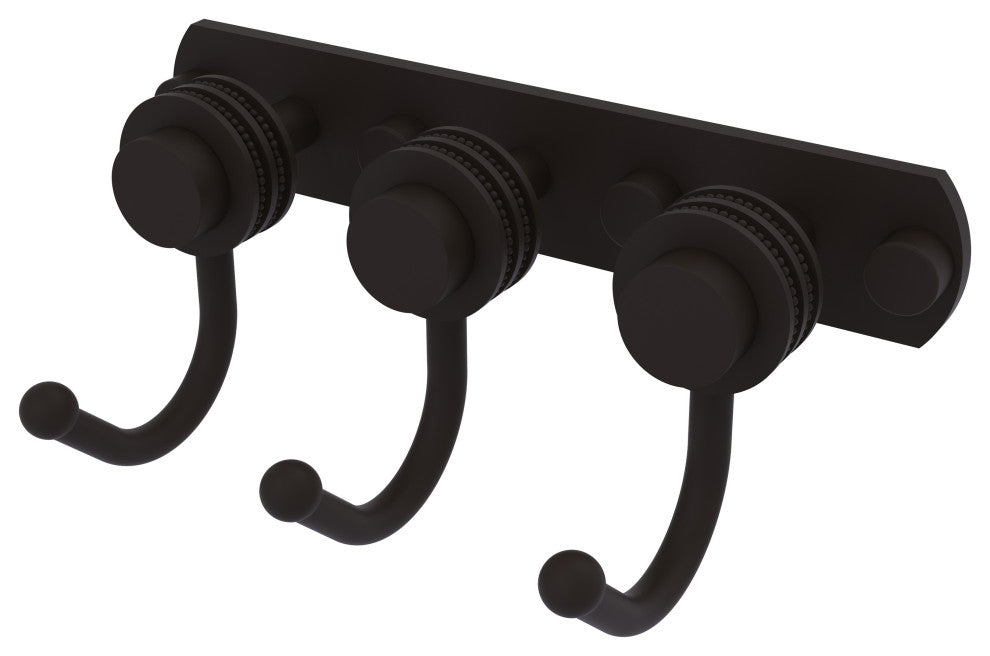 Mercury 3 Position Multi Hook with Dotted Accent, Oil Rubbed Bronze