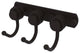 Mercury 3 Position Multi Hook with Dotted Accent, Oil Rubbed Bronze