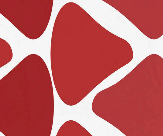 30"x60" Watermelon Seeds, Geometric Print Beach Towel, Red