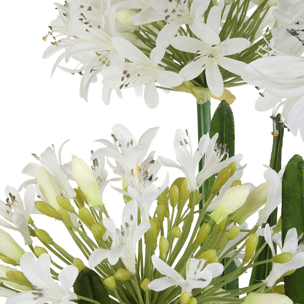 Uttermost Purity Agapanthus Centerpiece