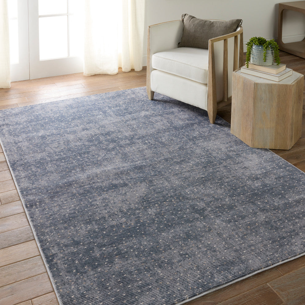 Melora Dotted Blue/ Cream Area Rug 5'3"X8'