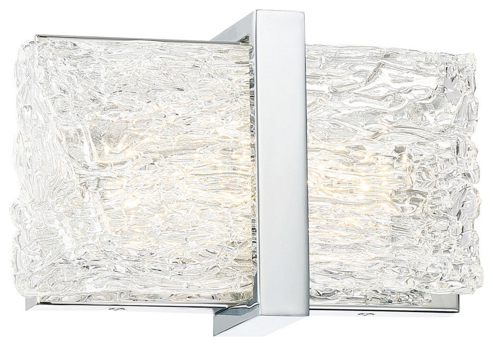 Forest Ice II LED Bath, Chrome With Ice Glass