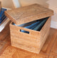 Artifacts Rattan Storage Box With Lid, Letter File, Honey Brown