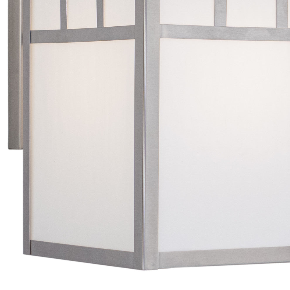 Mission 9.5" Outdoor Wall Light Stainless Steel