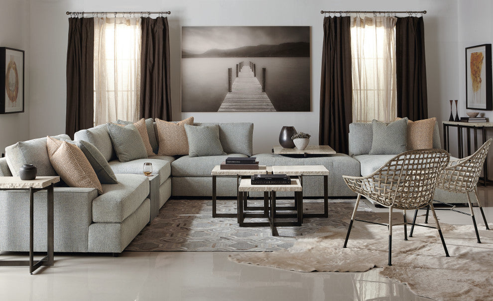 Bernhardt Hathaway Metal Bunching Cocktail Table