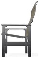 Leeward Sling Outdoor Armchair, Elevation Stone/Black