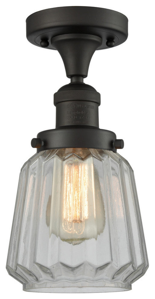 Innovations Lighting 517-1Ch-Ob-G142 1 Light Semi-Flush Mount