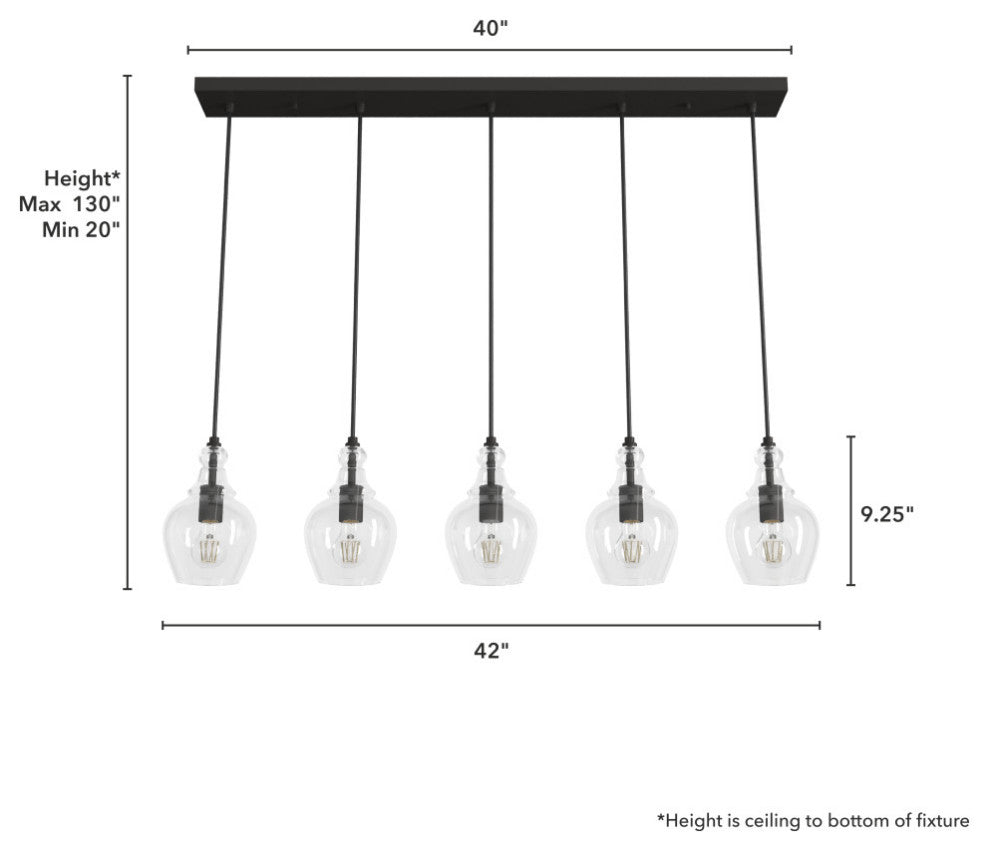 Perch Point Noble Bronze 4 Light Semi-Flush Mount Ceiling