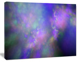 Perfect Purple Starry Sky, Oversized Abstract Canvas Wall Art, 60x40