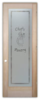 Pantry Door - Happy Chef - Douglas Fir (stain grade) - 24" x 80" - Knob on...