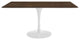 Modern Contemporary Rectangle Dining Table, Walnut, Wood, 60"