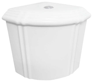 Dual Flush Corner Toilet Tank White Sheffield Grade A Vitreous China
