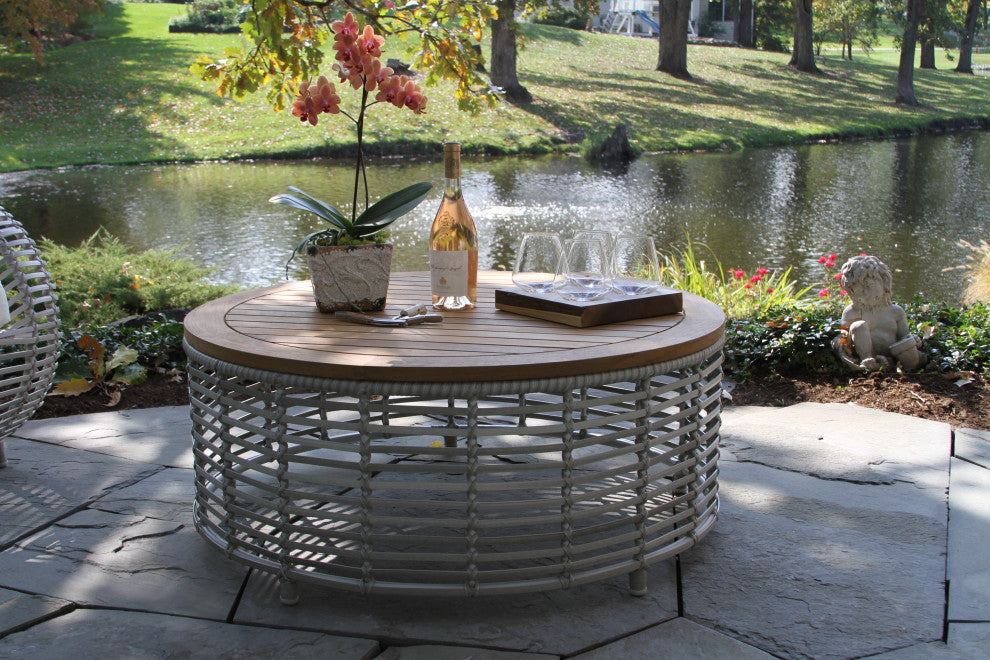 4-Piece Grey Lava Conversation Set