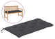 vidaXL Bench Cushion Water Repellent Seat Cushion Anthracite Oxford Fabric